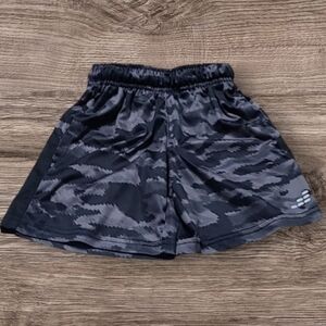 LITTLE BOY'S BCG BLACK AND GREY CAMO SHORTS
